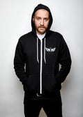 Wings logo zip-up hood